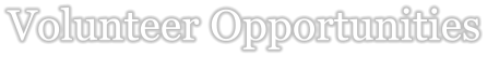 Volunteer Opportunities